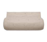 Couvre lit capitonné en mousseline de coton 180x240 cm ANDROS beige ficelle