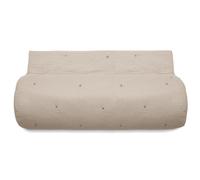 Couvre lit capitonné en mousseline de coton 260x240 cm ANDROS beige ficelle
