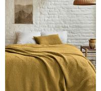 Couvre Lit En Coton Jaune 260x240 Jaune