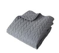 Couvre lit en microfibre dessin par ultrason Gris clair 240x220 cm
