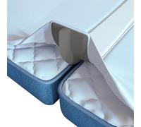 Couvre-lit en Mousse de Soutien avec Ajustement réglable pour Matelas Double 190x200cm, Drap-Housse élastique de Construction