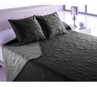 Couvre-lit Hosteline VEGAS Noir Lit king size (3 Pièces)