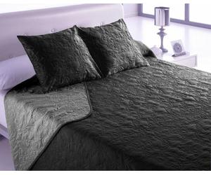 Couvre-lit Hosteline VEGAS Noir Lit king size (3 Pièces)