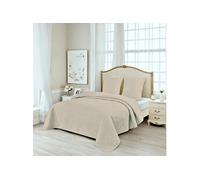 Couvre-lit - Lux - M23-7001 - 180x240cm - 1 Taie 65x65cm - Beige Uni