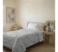 Couvre-lit matelassé d’été Ligne Basic Made in Italy en Microfibre Douce imprimée - Couette Printemps-été mi-Saison - Marble, Simple 160x240 cm