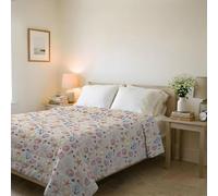 Couvre-lit matelassé d’été Ligne Basic Made in Italy en Microfibre Douce imprimée - Couette Printemps-été mi-Saison - Marea, Double 250x240 cm