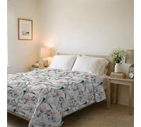 Couvre-lit matelassé d’été Ligne Basic Made in Italy en Microfibre Douce imprimée - Couette Printemps-été mi-Saison - Denny, Double 250x240 cm