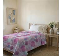 Couvre-lit matelassé d’été Ligne Basic Made in Italy en Microfibre Douce imprimée - Couette Printemps-été mi-Saison - Soffioni, Simple 160x240 cm