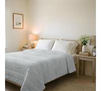 Couvre-lit matelassé d’été Ligne Karma Made in Italy en Microfibre Douce imprimée - Couette Printemps-été mi-Saison - Brezza, Double 250x240 cm