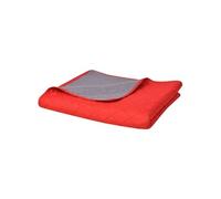 vidaXL Couvre-lit matelassé double-face Rouge et Gris 170 x 210 cm