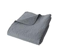 Couvre-lit microfibre à motif floral Gris clair 240x220 cm