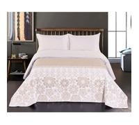 Couvre-lit - MYNE - Alhambra - Réversible - Microfibre - 260 x 280 cm - Beige