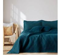 Couvre-lit - Ophelia - 260x280 cm - Bleu maritime - Matelassé par ultrasons