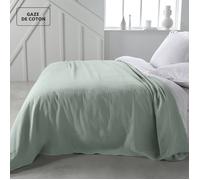 Couvre lit - TODAY - Essential - 100% Coton - 220 x 240 cm - Vert celadon