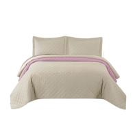 Couvre-Lit Tutumi Inez Jeté De Lit Beige Rose 240X220X1Cm
