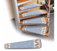 Couvre Marches pour Escalier en Colimaçon, Dos Silicone | réutilisable, profil trapézoïdal, bord replié, dos silicone, pour marches intérieures