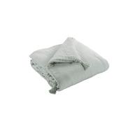 Couvre-pied 150x150cm Capitonné Gaze de Coton Eucalyptus - OUREA - ALTOBUY Vert G