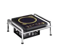 Couvre Plaque de Cuisson Gaz, Cprotege Plaque de Cuisson en Acier Inoxydable, Support de Rangement de Cuisine(37cm/14in)