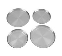 Couvre Plaque de Cuisson, Protege Plaque Electrique Plaque Ronde de Protection Cuisson Cache Plaque Cuisson en Acier Inoxydable Cache Foyer Rond Plaque en Argent