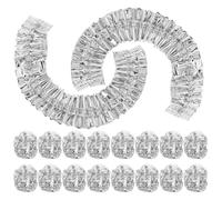 Couvre-plat Isolant Aluminium Argenté 50 Pièces pour Repas Quotidiens | Papier Aluminium Alimentaire, Réutilisable et Facile à Nettoyer, Adapté aux Pique-niques Extérieurs