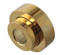 Couvre-pommeau de douche réglable en cuivre avec plage de hauteur de 0 à 23 mm, couvercle de tuyau épais et résistant à la rouille pour accessoires de salle de bain (doré)