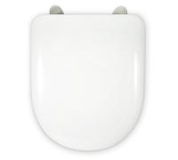 Couvre-réservoir de toilette en forme de U, avec charnière réglable, de couleur blanche
