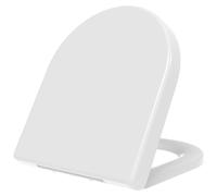 Couvre-réservoir pour WC de forme D, compatible avec les modèles V&B O.novo et Duroplast, de couleur blanche, avec système de fermeture douce (Softclose)