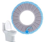 Couvre-sièges WC et housses de toilettes Tapis universel extensible chaud | Coussin WC Pour Hiver Maison Salle De Bain Hôtel Dortoir Camping-Car Déplacement Bleu