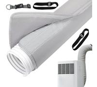 Couvre-Tuyau Pour Climatiseur Portable,Protection UV Flexible Avec Sangles Réglables Anti-Poussière - Housse isolante pour climatiseur portable | Convient dortoirs, appartements, chambres d'hôtel et
