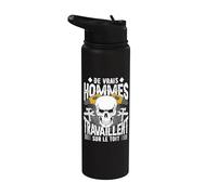 Couvreur Outils Métier Artisanal Homme Couvreur Zingueur Stainless Steel Insulated Water Bottle