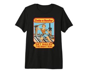 Couvreurs Couvreur Clous-toiture couvreurs Couvreur T-Shirt Haut de Gamme