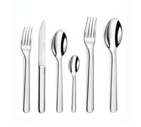 Couzon Alkaline ménagère 50 couverts pour 12 personnes, inox 18/10 miroir | Ménagère 50 couverts pour 12 personnes, inox 18/10, épaisseur 4 mm, finition miroir, compatible lave-vaisselle
