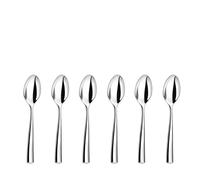 COUZON - Cuillère expresso et moka - Lot de 6 - Silhouette - Acier inoxydable 18/10, Finition Miroir, Epaisseur Forgée, Longueur 120 mm - Inox