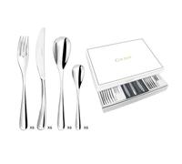 Couzon Eole ménagère 24 couverts 6 personnes, inox 18/10 miroir, coffret | Ménagère 24 couverts 6 personnes, inox 18/10, épaisseur 2,5 mm, finition miroir, compatible lave-vaisselle