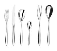 Couzon Epsilon ménagère 50 couverts pour 12 personnes, inox 18/10 miroir | Ménagère 50 couverts pour 12 personnes, inox 18/10, épaisseur 3 mm, finition miroir, compatible lave-vaisselle
