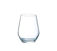 COUZON - Gobelet forme haute - Lot de 4 - Sirius - Krysta, Contenance 40 imensions : H11 x Diamètre 8.7 cm - Transparent