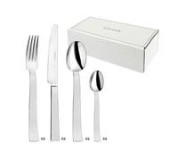 COUZON - Ménagère 24 couverts de table pour 6 personnes - Ato Miroir - Acier inoxydable 18/10, Finition Miroir, Epaisseur 3 mm - Inox