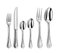 COUZON - Ménagère 50 couverts de table pour 12 personnes - Consul - Acier inoxydable 18/10, Finition Miroir, Epaisseur 3.5 mm - Inox