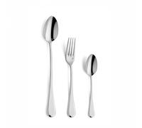 COUZON - Set 18 couverts pour le thé - Dunes - Acier inoxydable 18/10, Finition Brillant, Epaisseur 3 mm - Inox