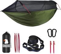 COVACURE Hamac Outdoor avec moustiquaire capacité de charge 200kg Hammock 270x140 cm