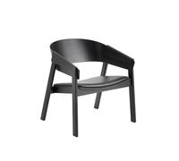 Muuto Cover Fauteuil Cuir Rembourré Noir