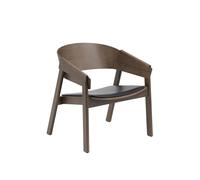 Cover Fauteuil Cuir Rembourré Noir/ Brun Foncé