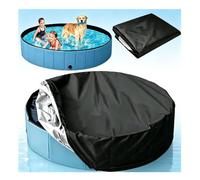 Cover for Kiddie Pool Imperméable et résistant à la poussière pour Piscine Ronde Piscine Solaire,Black-120 * 12inches（306 * 30cm）