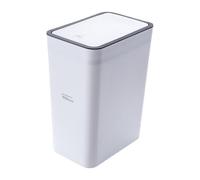 Covered Bathroom Trash Can - Waste Container, Press Top Lid For Bedroom