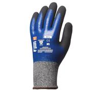 Coverguard - Gant anti-coupure noir bleu nitrile EUROCUT N555 HPPE Taille:9