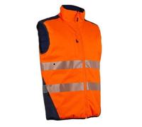 Coverguard - Gilet de travail chaud sans manches Ripstop HV orange réversible et imperméable YORU S