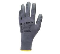 Coverguard Lot de 10 - Gants sans couture EUROLITE P500 - Gris Taille 9 - Gants de travail
