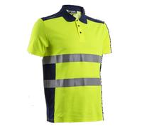COVERGUARD Polo de travail manches courtes haute visibilité OKI - Jaune FLuo M - 44/46 - Vêtements de travail