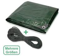 CoverUp! bâche 2 x 3 m [120 g/m2] + Corde de 12 m I bâche de Protection avec des œillets métalliques pour mobilier de Jardin, Piscine, Voiture, Camion, bâche de Protection imperméable et résistante G