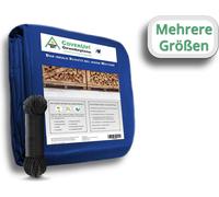 CoverUp ! Bâche de protection imperméable 1,5 x 6 m - Couleur : bleu, 120 g/m², bâche en tissu avec œillets, coins renforcés en caoutchouc - Bâche imperméable avec protection UV pour meubles de jardin